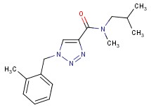 N-isobutyl-N-methyl-1-(2-methylbenzyl)-1H-1,2,3-triazole-4-carboxamide