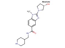 2-[(3S)-3-hydroxy-1-pyrrolidinyl]-1-methyl-N-(4-piperidinylmethyl)-1H-benzimidazole-5-carboxamide dihydrochloride