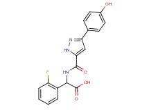 (2-fluorophenyl)({[3-(4-hydroxyphenyl)-1H-pyrazol-5-yl]carbonyl}amino)acetic acid