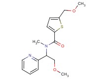 5-(methoxymethyl)-N-(2-methoxy-1-pyridin-2-ylethyl)-N-methylthiophene-2-carboxamide
