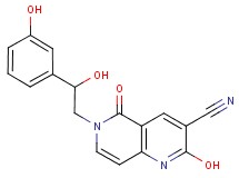 2-hydroxy-6-[2-hydroxy-2-(3-hydroxyphenyl)ethyl]-5-oxo-5,6-dihydro-1,6-naphthyridine-3-carbonitrile