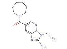 6-(azepan-1-ylcarbonyl)-3-ethyl-3H-imidazo[4,5-b]pyridin-2-amine