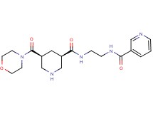 N-[2-({[(3R*,5S*)-5-(morpholin-4-ylcarbonyl)piperidin-3-yl]carbonyl}amino)ethyl]nicotinamide