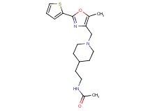 N-[2-(1-{[5-methyl-2-(2-thienyl)-1,3-oxazol-4-yl]methyl}-4-piperidinyl)ethyl]acetamide