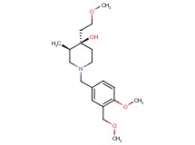 (3R*,4R*)-4-(2-methoxyethyl)-1-[4-methoxy-3-(methoxymethyl)benzyl]-3-methyl-4-piperidinol