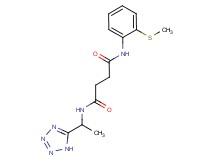 N-[2-(methylthio)phenyl]-N'-[1-(1H-tetrazol-5-yl)ethyl]succinamide