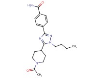 4-[5-(1-acetylpiperidin-4-yl)-1-butyl-1H-1,2,4-triazol-3-yl]benzamide
