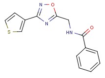 N-{[3-(3-thienyl)-1,2,4-oxadiazol-5-yl]methyl}benzamide