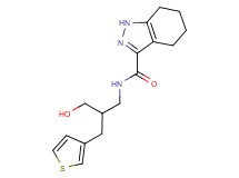 N-[3-hydroxy-2-(3-thienylmethyl)propyl]-4,5,6,7-tetrahydro-1H-indazole-3-carboxamide