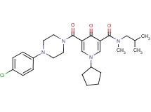 5-{[4-(4-chlorophenyl)-1-piperazinyl]carbonyl}-1-cyclopentyl-N-isobutyl-N-methyl-4-oxo-1,4-dihydro-3-pyridinecarboxamide