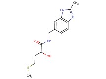 2-hydroxy-N-[(2-methyl-1H-benzimidazol-6-yl)methyl]-4-(methylthio)butanamide