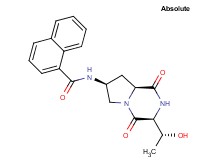 N-{(3S,7S,8aS)-3-[(1R)-1-hydroxyethyl]-1,4-dioxooctahydropyrrolo[1,2-a]pyrazin-7-yl}-1-naphthamide