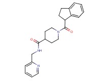 1-(2,3-dihydro-1H-inden-1-ylcarbonyl)-N-(pyridin-2-ylmethyl)piperidine-4-carboxamide