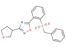 5-[2-(benzylsulfonyl)phenyl]-3-(tetrahydrofuran-3-yl)-1,2,4-oxadiazole