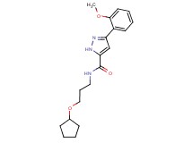 N-[3-(cyclopentyloxy)propyl]-3-(2-methoxyphenyl)-1H-pyrazole-5-carboxamide