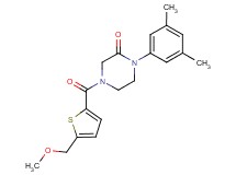1-(3,5-dimethylphenyl)-4-{[5-(methoxymethyl)-2-thienyl]carbonyl}-2-piperazinone