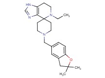 1'-[(2,2-dimethyl-2,3-dihydro-1-benzofuran-5-yl)methyl]-5-ethyl-1,5,6,7-tetrahydrospiro[imidazo[4,5-c]pyridine-4,4'-piperidine]