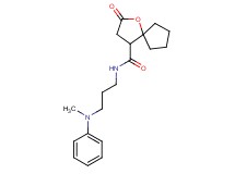 N-{3-[methyl(phenyl)amino]propyl}-2-oxo-1-oxaspiro[4.4]nonane-4-carboxamide