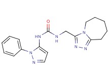 N-(1-phenyl-1H-pyrazol-5-yl)-N'-(6,7,8,9-tetrahydro-5H-[1,2,4]triazolo[4,3-a]azepin-3-ylmethyl)urea