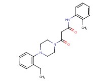 3-[4-(2-ethylphenyl)piperazin-1-yl]-N-(2-methylphenyl)-3-oxopropanamide