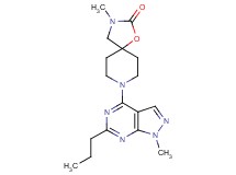 3-methyl-8-(1-methyl-6-propyl-1H-pyrazolo[3,4-d]pyrimidin-4-yl)-1-oxa-3,8-diazaspiro[4.5]decan-2-one
