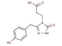 3-[3-(4-hydroxybenzyl)-5-oxo-1,5-dihydro-4H-1,2,4-triazol-4-yl]propanoic acid