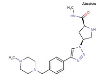 (4S)-N-methyl-4-(4-{4-[(4-methylpiperazin-1-yl)methyl]phenyl}-1H-1,2,3-triazol-1-yl)-L-prolinamide