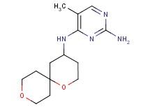 N~4~-1,9-dioxaspiro[5.5]undec-4-yl-5-methylpyrimidine-2,4-diamine