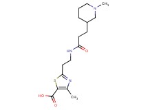 4-methyl-2-(2-{[3-(1-methyl-3-piperidinyl)propanoyl]amino}ethyl)-1,3-thiazole-5-carboxylic acid