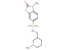 3-methyl-N-[(1-methylpiperidin-3-yl)methyl]-2-oxo-2,3-dihydro-1,3-benzoxazole-6-sulfonamide