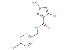 4-chloro-1-methyl-N-[(5-methylpyrazin-2-yl)methyl]-1H-pyrazole-3-carboxamide