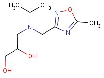 3-{isopropyl[(5-methyl-1,2,4-oxadiazol-3-yl)methyl]amino}propane-1,2-diol