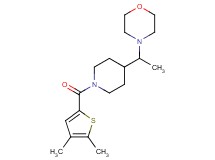 4-(1-{1-[(4,5-dimethyl-2-thienyl)carbonyl]-4-piperidinyl}ethyl)morpholine