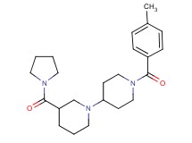 1'-(4-methylbenzoyl)-3-(pyrrolidin-1-ylcarbonyl)-1,4'-bipiperidine