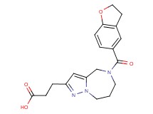 3-[5-(2,3-dihydro-1-benzofuran-5-ylcarbonyl)-5,6,7,8-tetrahydro-4H-pyrazolo[1,5-a][1,4]diazepin-2-yl]propanoic acid