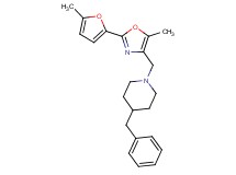 4-benzyl-1-{[5-methyl-2-(5-methyl-2-furyl)-1,3-oxazol-4-yl]methyl}piperidine