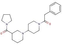 1'-(phenylacetyl)-3-(pyrrolidin-1-ylcarbonyl)-1,4'-bipiperidine