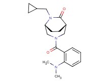 (1S*,5R*)-6-(cyclopropylmethyl)-3-[2-(dimethylamino)benzoyl]-3,6-diazabicyclo[3.2.2]nonan-7-one
