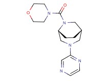 (1S*,5R*)-6-(4-morpholinylcarbonyl)-3-(2-pyrazinyl)-3,6-diazabicyclo[3.2.2]nonane
