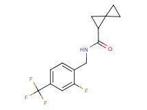 N-[2-fluoro-4-(trifluoromethyl)benzyl]spiro[2.2]pentane-1-carboxamide