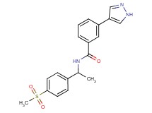 N-{1-[4-(methylsulfonyl)phenyl]ethyl}-3-(1H-pyrazol-4-yl)benzamide