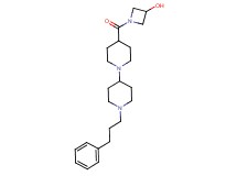 1-{[1'-(3-phenylpropyl)-1,4'-bipiperidin-4-yl]carbonyl}azetidin-3-ol