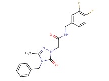2-(4-benzyl-3-methyl-5-oxo-4,5-dihydro-1H-1,2,4-triazol-1-yl)-N-(3,4-difluorobenzyl)acetamide