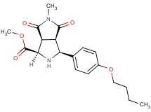 methyl (1R*,3S*,3aR*,6aS*)-3-(4-butoxyphenyl)-5-methyl-4,6-dioxooctahydropyrrolo[3,4-c]pyrrole-1-carboxylate