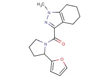 3-{[2-(2-furyl)pyrrolidin-1-yl]carbonyl}-1-methyl-4,5,6,7-tetrahydro-1H-indazole
