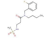 N-butyl-N-(2-fluorobenzyl)-3-[(methylsulfonyl)amino]propanamide