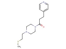 1-[2-(methylthio)ethyl]-4-(3-pyridin-4-ylpropanoyl)piperazine