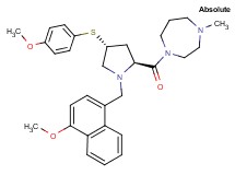 1-{(4R)-1-[(4-methoxy-1-naphthyl)methyl]-4-[(4-methoxyphenyl)thio]-L-prolyl}-4-methyl-1,4-diazepane