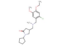 4-{[(2-chloro-4-ethoxy-5-methoxybenzyl)(methyl)amino]methyl}-1-cyclopentylpyrrolidin-2-one