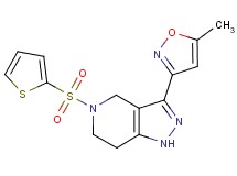 3-(5-methylisoxazol-3-yl)-5-(2-thienylsulfonyl)-4,5,6,7-tetrahydro-1H-pyrazolo[4,3-c]pyridine